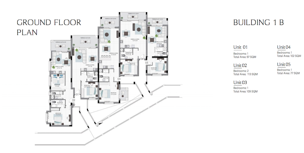 Building 1B ground floor plan